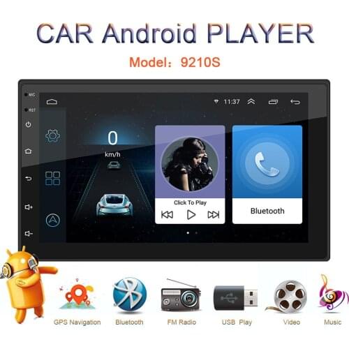 5Pcs/Lot 9210S 2 DIN Head Unit Car MP5 Player 7 inch Screen WiFi GPS Head Unit Android 10.1 WiFi GPS FM Radio Receiver