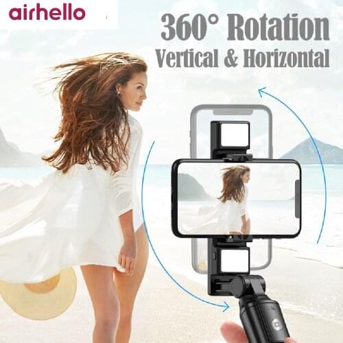 Wireless Bluetooth Selfie Stick Tripod with fill light shutter iPhone Huawei Samsung Android Mobile Tripod Selfie Stick Shutter