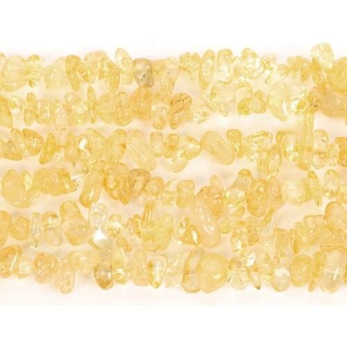 3-5mm Irregular Chip Citrine Gravel Natural Stone Beads For Jewelry Making Loose Spacer Beads Necklace Bracelet Handmade 5-8mm