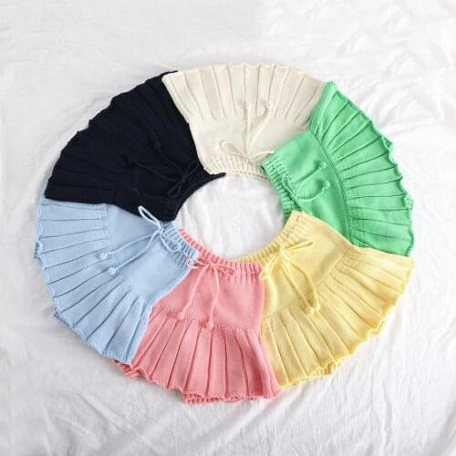 Korean Style Childrens Clothing Girls Short Ball Gown Skirt All-match Childrens Pleated Skirt DT425