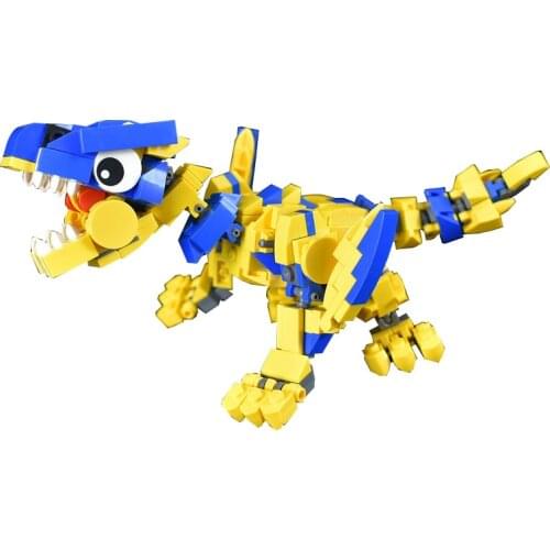 Original Design Blue Dragon Building Blocks Toys For Children Dragon Anime Action Figure Model Assembling Blocks Doll Kids Toys
