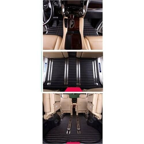 Good quality! Custom full set car floor mats + trunk mat for Toyota Alphard 7 8 seats 2021-2002 durable waterproof carpets rugs