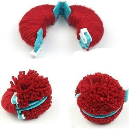 Knitting Wool Tools Household Pom Maker Fluff Ball Weaver Needle Knitting Tool Plastic Sewing Tools 8 Pcs(4 Pairs) 1 Set 4 Sizes
