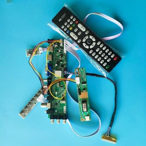 Kit For LP141WX1-TLA2-AG/LP141WX1-TL5 Panel Controller board remote DVB-T TV VGA USB AV 30pin 1280X800 1 CCFL LCD Digital HDMI