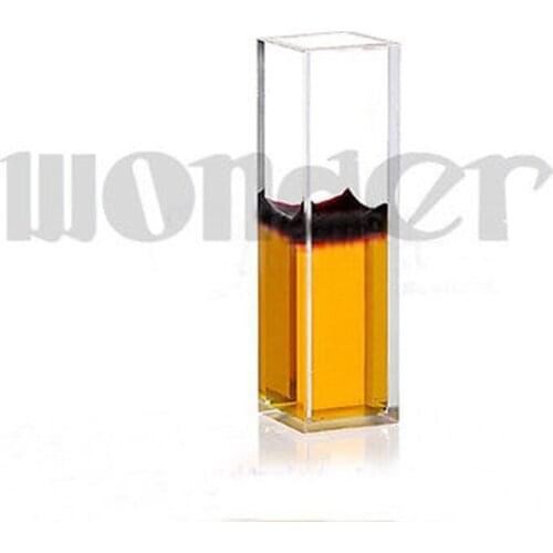 3.5ml 10mm Path Length JGS1 Quartz Fluorescence Cell With Lid For Spectrometer