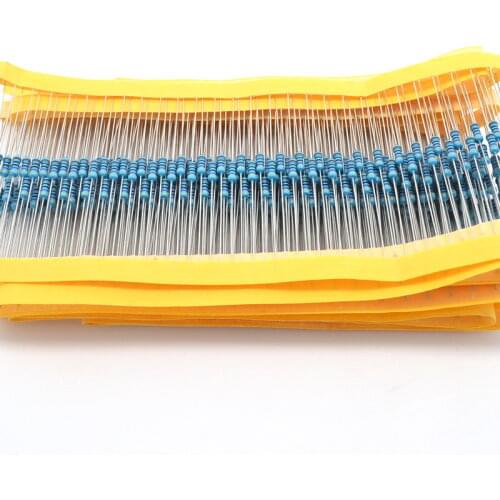 100pcs 470 Ohm 1% 1/4W Metal Film Resistors