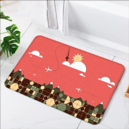 Cute Cartoon Childish Bath Mats Doormat 40x60 Non-slip 40x120 Kitchen Carpets Soft Living Room Rug Area Rugs Entrance Carpet