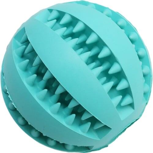 5CM 7CM Pet Dog Toys Ball Nontoxic Bite Resistant Toy Ball for Pet Dogs Dog Food Treat Feeder Tooth Cleaning Ball pet products
