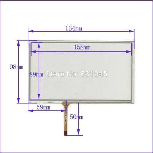 ZhiYuSun 164mm*98mm New 7 Inch Touch Screen for 7 GPS the GLASS is 164*98 for tble compatible XWT613 for soling gps touch