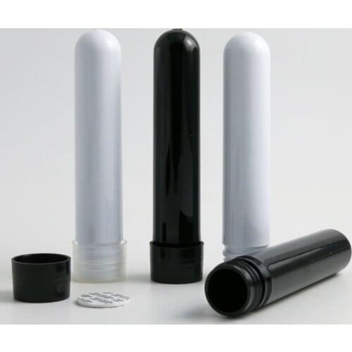 24 x 20ml 20g Promotion Plastic Empty Mask Bottle Women Cosmetic Container Black White Candy Pot Test Tube Refillable Tubes