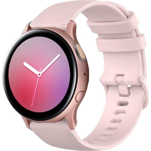 20mm Watch Band Bracelet For Samsung Galaxy Watch Active 2 40mm 44mm Strap Quick Release Fashion Silicone Watchbands Correa