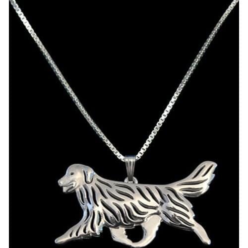 Golden Retriever Movement Pendant Necklace Hunger Games Necklace Women Best Friend Choker 10pcs/lot