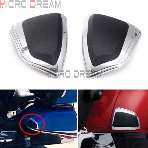 1 Pair Chrome Motorcycle Saddle Bag Protector Trim Cover Kit For Honda Goldwing GL1800 Gold Wing GL 1800 & F6B 2012-2017