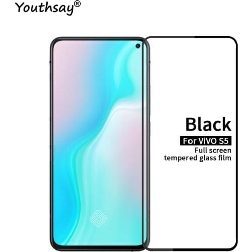 1PCS For Vivo S5 Glass Screen Protector Full Glue Protective Film For Vivo S5 Tempered Glass for Vivo S5