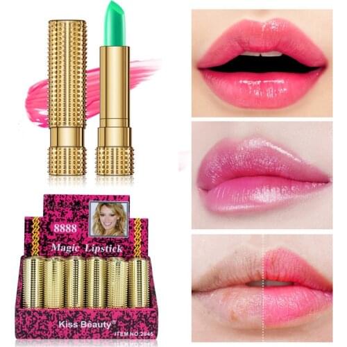 1Pc Color Changing Nutritious Aloe Vera Makeup Lips Care Smooth Moisturizing Lasting Lipstick Lip Balm lip Gloss TSLM2
