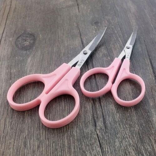 1Pcs Portable Scissors Small Household Scissors For Students Plastic Handle Tailor Shears Sewing Accessories Tool