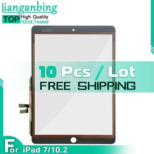 10 Pieces/Lot For iPad 10.2 For iPad 7 10.2 7th Gen A2197 A2198 A2200 Touch Screen Digitizer Outer Glass Panel Replacement
