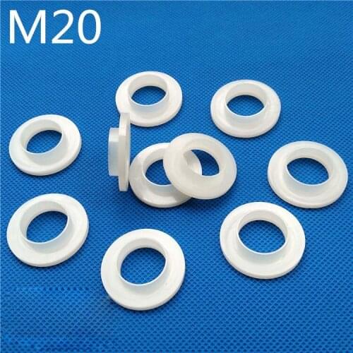 10pcs M20 nylon step washers gaskets double-layer gasket washer 20mm inside diameter transistor insulation cover sleeve