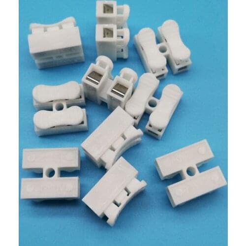 10PCS Retail Pack CH-2 Self-locking Push-type Quick Terminal 2-position Terminals Toy Lamps Accessories