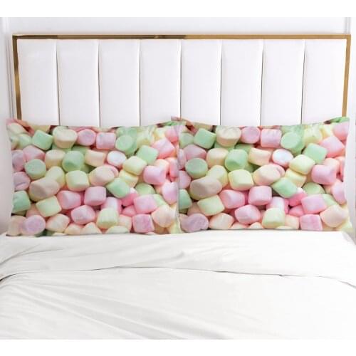 100% Polyester Fiber Pillowcase Spun Sugar Style pillow case Bedding cover envelope custom Pillow Case Cover 45x45 50x70 70x70