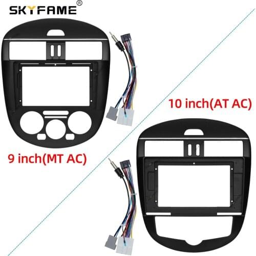 SKYFAME Car Frame Cable For NISSAN TIIDA 2011-2015 Screen Dask Kit Fascia Frame