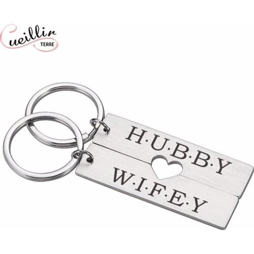 Lovers Custom Keychain Customize The Names Of Wives Husbands And Couples Valentines Day Present Anniversary Gift Birthday Gift