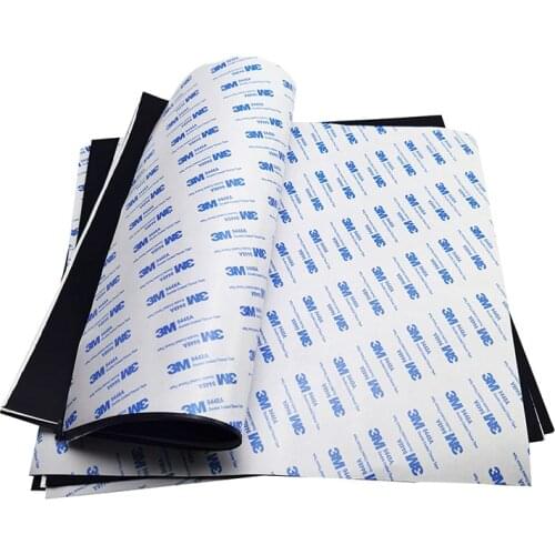 1PCS Black/White Silicone Rubber Sheet Self Adhesive High Temp Mat 300x300x0.5/1/1.5/2/3/4mm