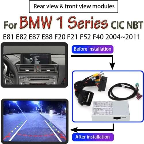 For BMW 1 Series E81 E82 E87 E88 F20 F21 F52 F40 2004~2020 CIC NBT Interface Adapter Rear Camera Original Screen Upgrade Decoder