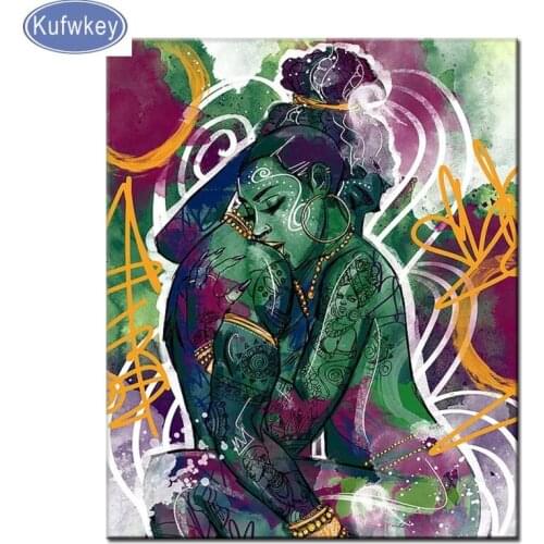 Square/Round stones Diamond Painting abstract lovers 5D DIY Cross Stitch Diamond Embroidery mosaic home Decoration 5d art decor