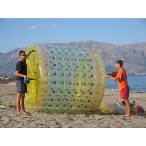 Outdoor Fun & Sports Inflatable Ball Tpu Inflatable Water Roller Ball Walk On Water Roller Wheel For Adults Kids 2 People