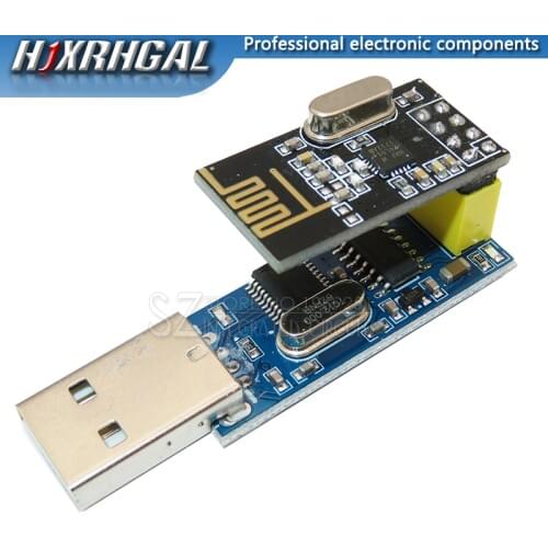 New CH340T USB to Serial Port Adapter Board + 2.4G NRF24L01+ Wireless Module For Arduino