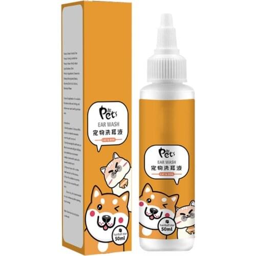 New Cat Dog Ear Cleaner Pet Ear Drops Infections Control Kitten Ear Mites Removes Medicine Wash Ear Relieve Itching