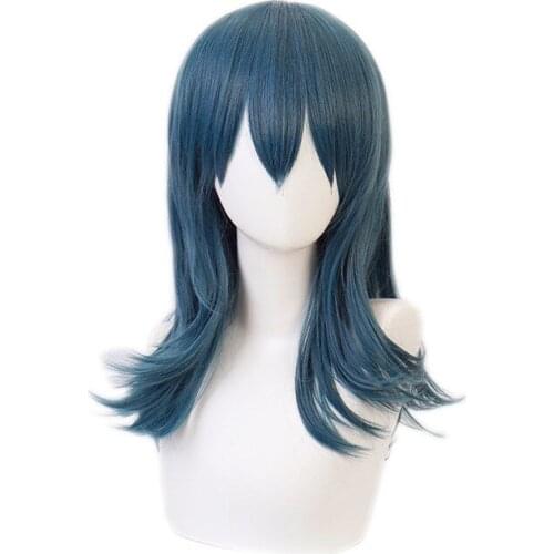 Anime Fire Emblem: ThreeHouses Byleth Wig Cosplay Costume Heat Resistant Synthetic Hair Women Halloween Party Wigs