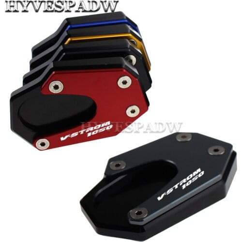 CNC Foot Support Plate Side Stand Extension Pad Fit For Suzuki V-Strom 1000 2014-2019 VStrom 1000XT 2018-2019 V-Strom 1050 2020