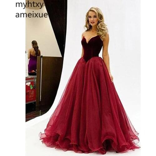 Simple Sexy Evening Dresses A-line Floor Length Sleeveless Prom Dressess Sweetheart Ruffles Tulle Evening Gowns Custom Made