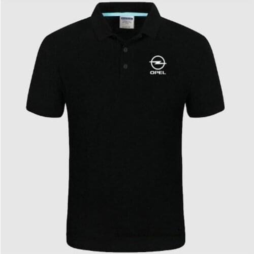 2021for OPEL logo Polo Shirt Men summer Short Sleeve Polo Shirt Cotton spring Casual Mens Polos