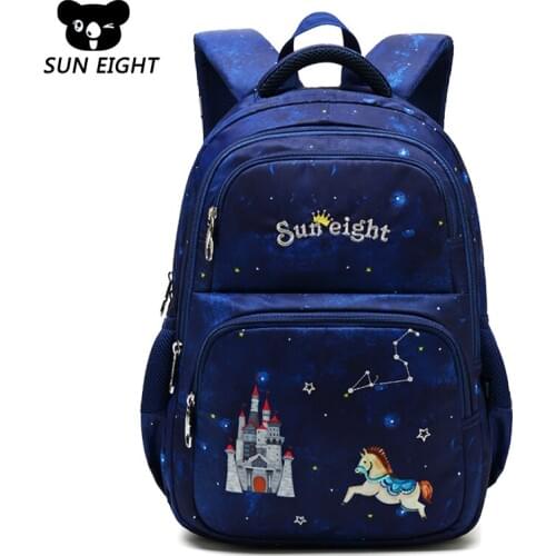 SUN EIGHT Kids Schoolbag Orthopedic Backpack Schoolbags For Girls Schoolbags Printing Children School Bags Mochila Escolar
