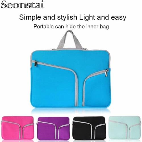 Laptop Bag 13.3 15.6 14 inch Waterproof Notebook Bag Sleeve For Macbook Air Pro 13 15 Computer Carrying Handbag Briefcase Bag