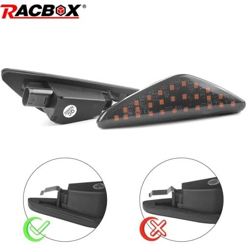 Racbox Led Dynamic Side Marker Turn Signal Light Sequential Blinker Light Error Free For BMW X5 E70 X6 E71 E72 X3 F25 Amber 12V
