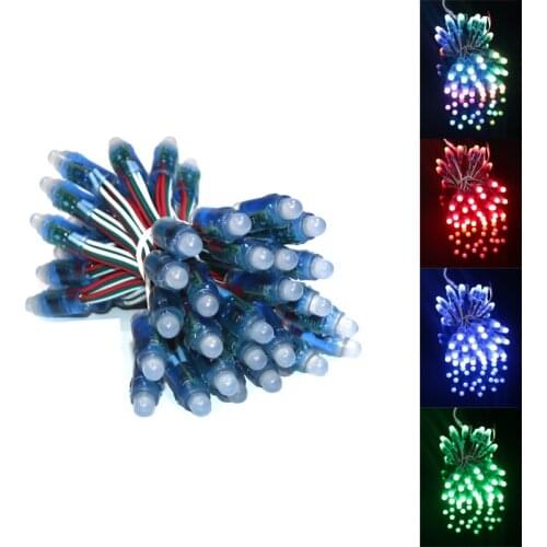 DC5V 12mm WS2811 led pixel module,IP68 waterproof full color RGB string christmas LED light Addressable as ucs1903 WS2801