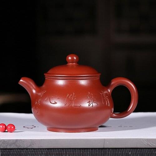 Yixing famous handmade dahongpao recommended pan pot of tea Fan Zehong teapot a generation of germination