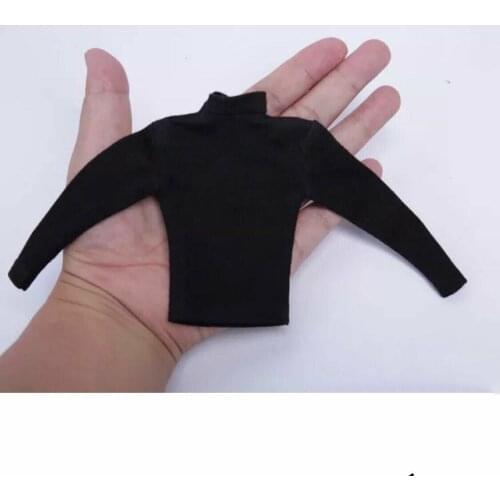 1/6th Black Long Sleeve Without Cap Sweater Model for 12" Male Body