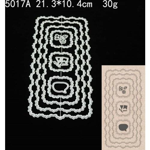 2021 Lace Metal Cutting Dies DIY Scrapbooking Paper Photo Album Crafts Knife Mould Cards Embossing Mold Stencils for Decor