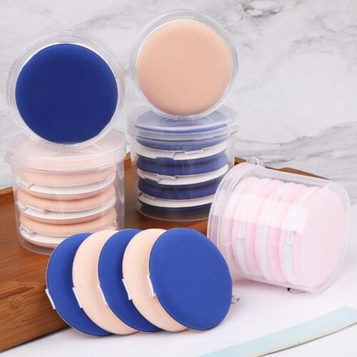 5Pcs Round Makeup Sponge Professional Cosmetic Puff Blending Liquid Foundation BB Cream Soft Water Foundation Sponge for Face
