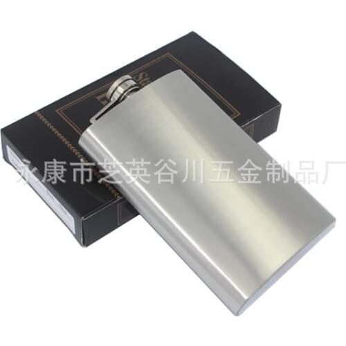100pcs/lot Free Shipping Portable Men 10oz big jug portable flagon 10oz stainless steel hip flask 148g wine jug large