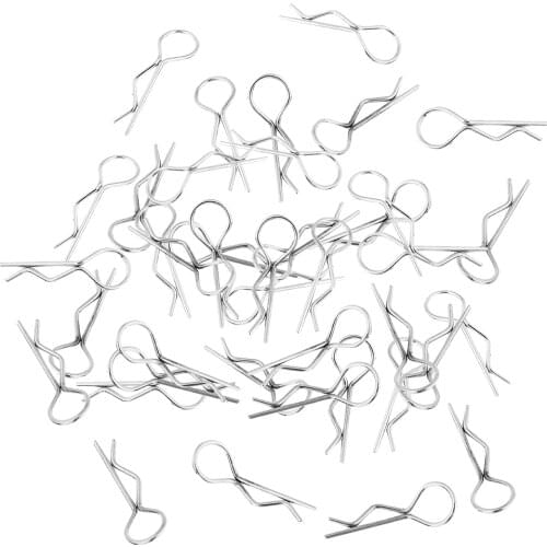 50 Pieces Body Clips R Pins for HPI HSP 1/10 1/12 1/8 RC Car Parts