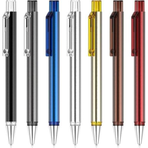 500 pcs/lot office accessories metal ballpoint pen with laser logo