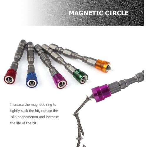 65mm PH2 Phillips Single Head Magnetic Electric Screwdriver Bits 1/4 inch Hex Shank S2 Steel Magnet Screw Driver Bit Holder