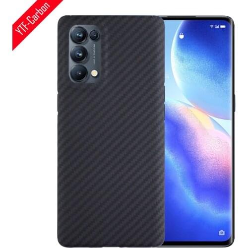 YTF-carbon carbon fiber phone Case For OPPO Reno5 Pro case aramid fiberUltra-thin anti-drop Reno6 Pro/Reno6 5G Phone cover
