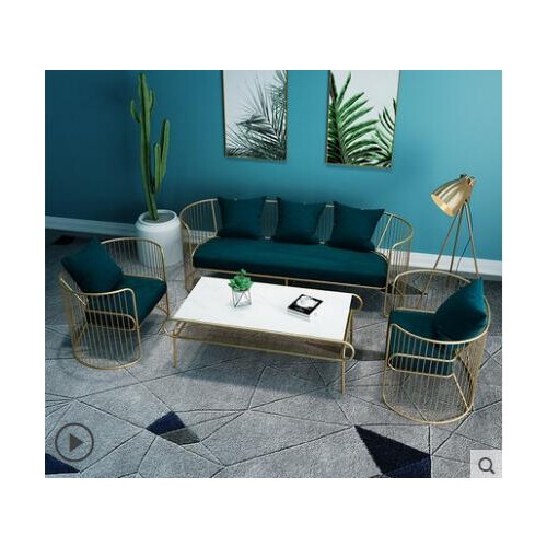 Tieyi sofa light luxury ins style web celebrity clothing shop studio small Nordic minimalist modern 123 sofa chair